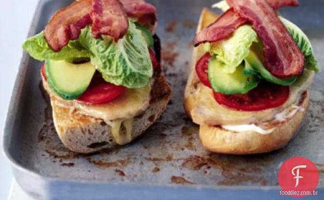 Open turkey BLT
