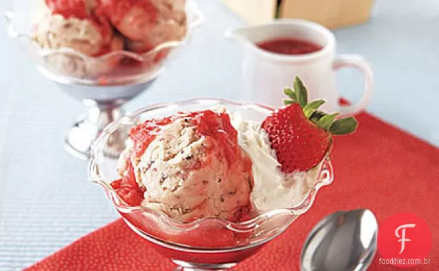 Duplo Morango-Chocolate Chip Sundaes