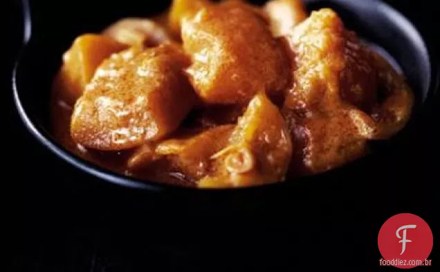 Curry simples de abóbora e picles de limão