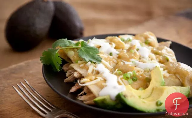 Enchiladas Verdes Con Pavo (Chile Verde Turquia Enchiladas)
