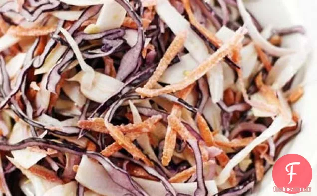 Repolho roxo e erva-doce salada de repolho
