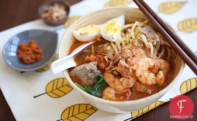 Penang Hokkien Mee (macarrão de camarão / Har Meen / Mee jugo / ????)
