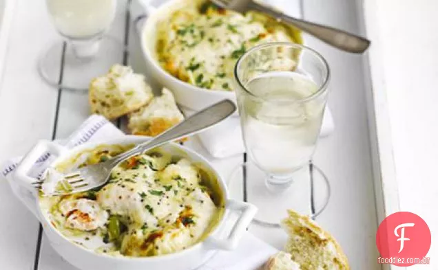 Cheesy Seafood gratin