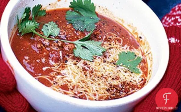 Chilli con carne soup