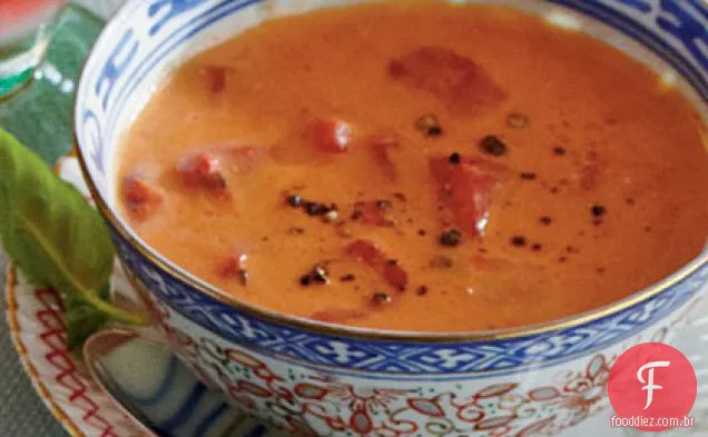 Tomate-Manjericão Bisque