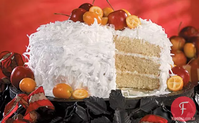 Bolo de coco fresco da Hazel