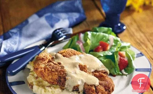 Frango Frito Com Frango Apimentado