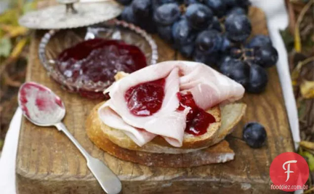 Grape & rosemary jelly