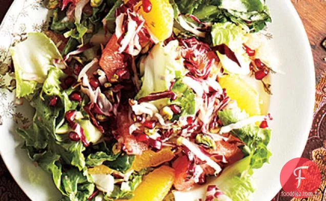 Inverno Citrus, Escarole, e Endive salada