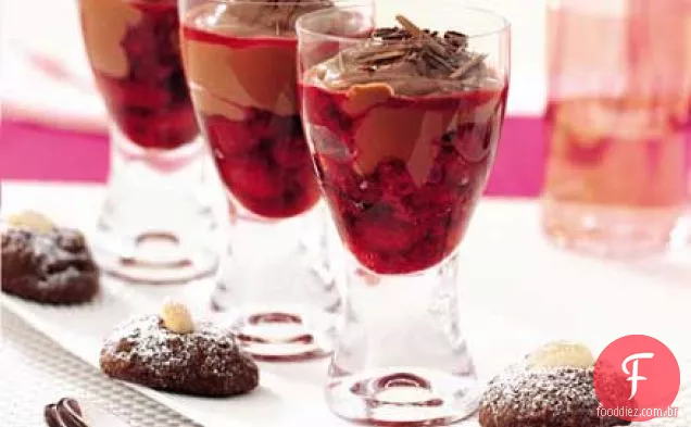 Chocolate & framboesa cremes
