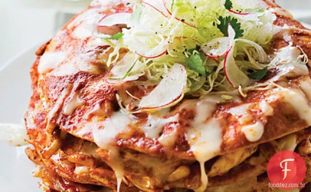 Enchiladas De Frango Empilhadas