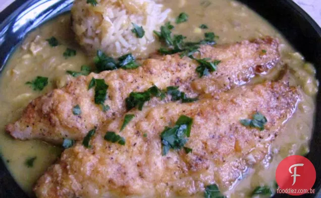 Peixe-Gato Picante Curry