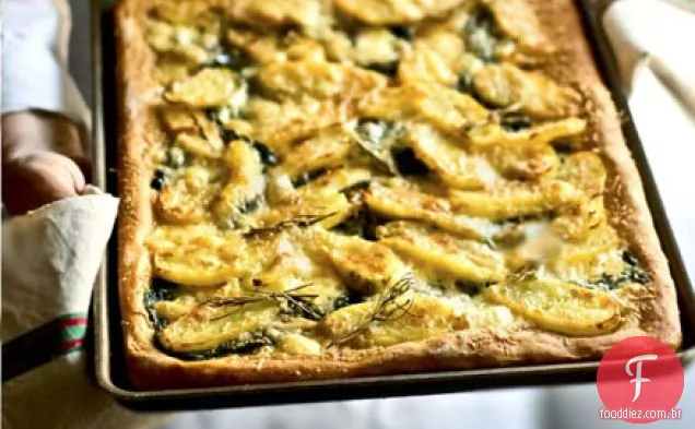 Batata, Taleggio e torta de espinafre