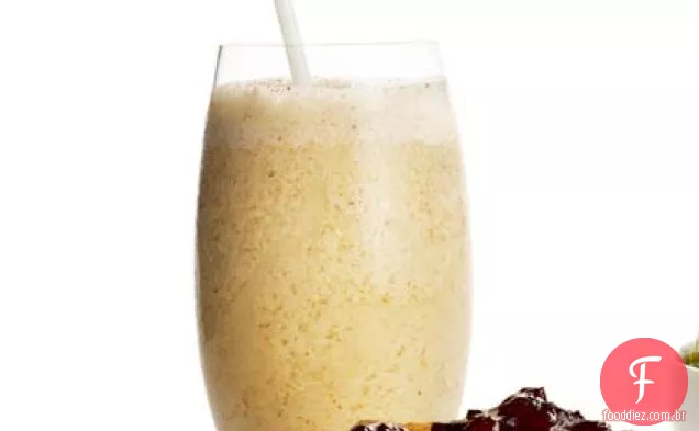 Smoothie De Banana-Amêndoa Temperada