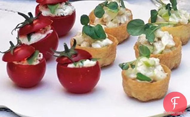 Tortinhas de frango rábano
