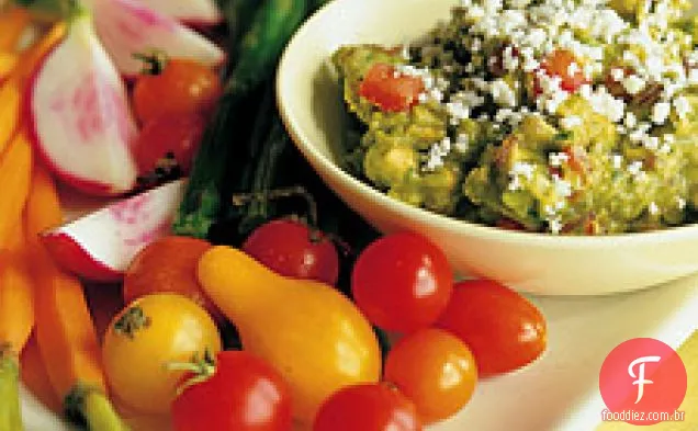 Guacamole Com Queso Fresco