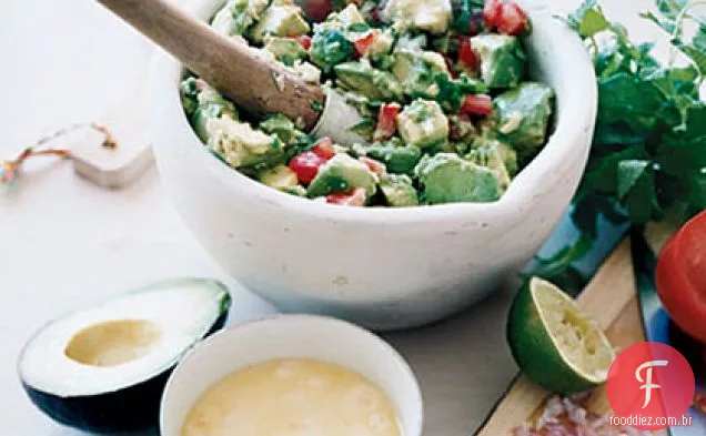 Guacamole Com Cobertura De Queijo