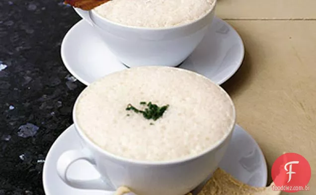 Cappuccino de feijão branco