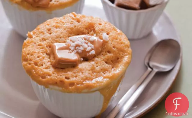 Caramel-Fleur De Sel Mug Cake