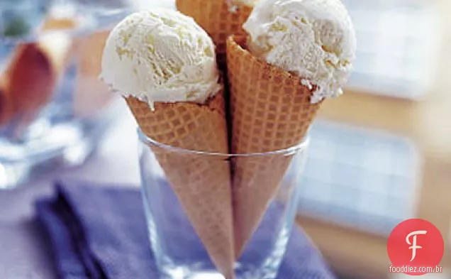 Sorvete de merengue de limão