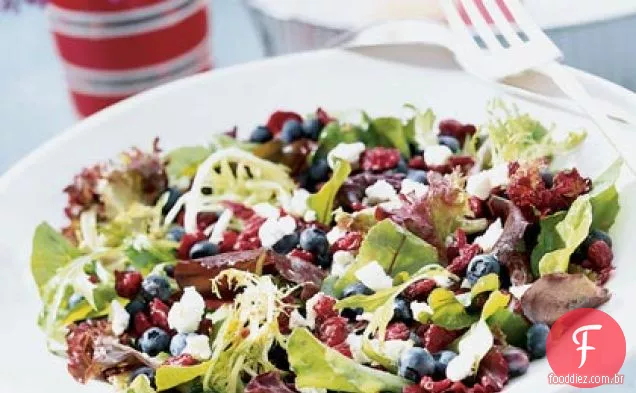 Verdes com Chèvre e bagas