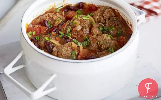 Guisado de Almôndega Mexicano esfumaçado