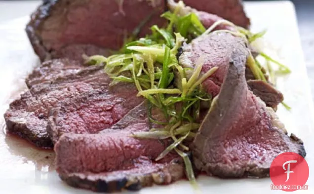 Lombo de carne assada com molho asiático simples