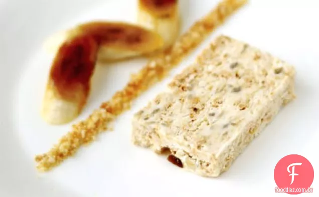 Frozen banana & praline parfait