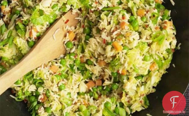 Ovo vegetal picante arroz frito