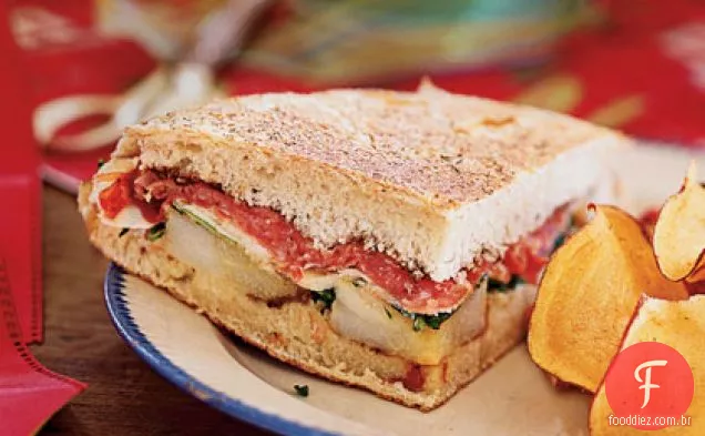 Pera, Pecorino e Prosciutto Panini