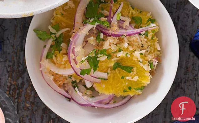 Salada de laranja e coco