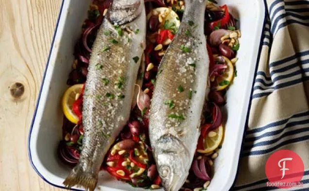 Robalo assado Italiano