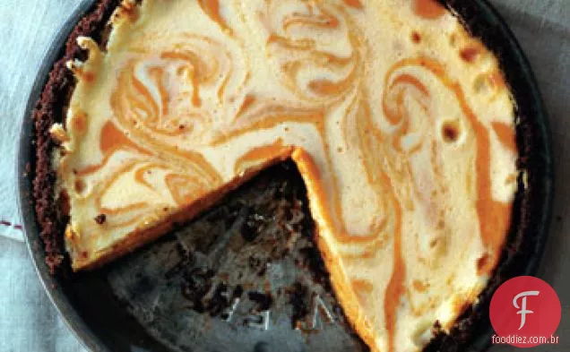 Torta Do Cheesecake Do Gengibre Da Abóbora