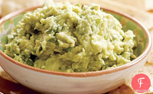 Guacamole de coentro-limão