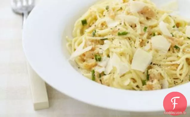 Salmão defumado carbonara