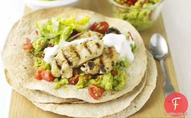 Limão & pimenta frango wraps