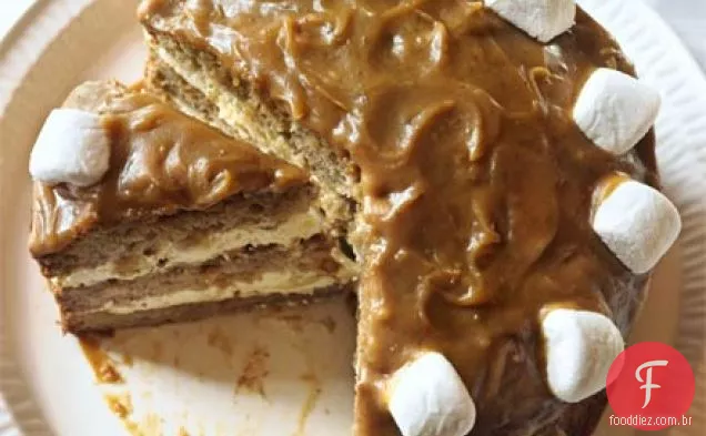 Bolo de marshmallow Banoffee