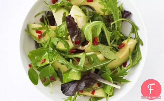 Salada de abacate e pimenta
