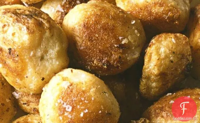 Batatas assadas crocantes