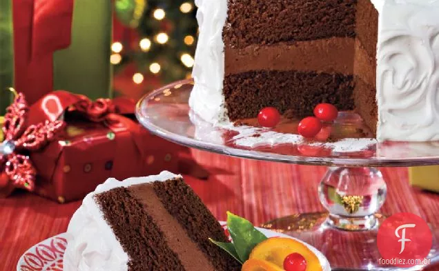 Chocolate-Bolo Cítrico Com Laranjas Cristalizadas