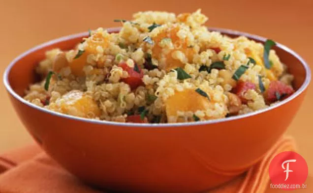 Quinoa com manga e iogurte com curry