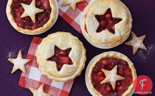 Tortas de Cranberry e pêra