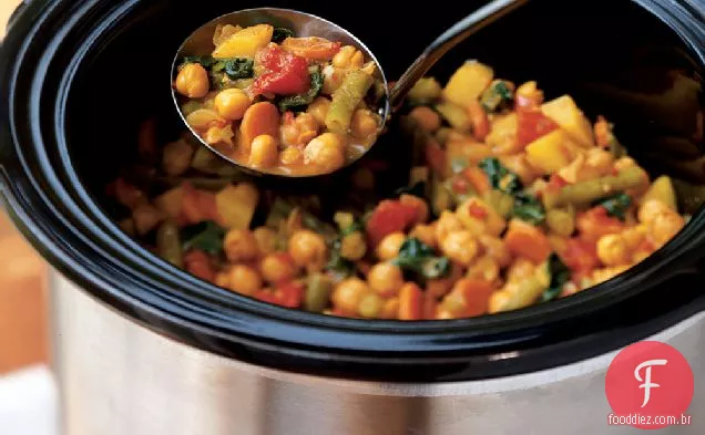 Curry de vegetais e Grão De Bico