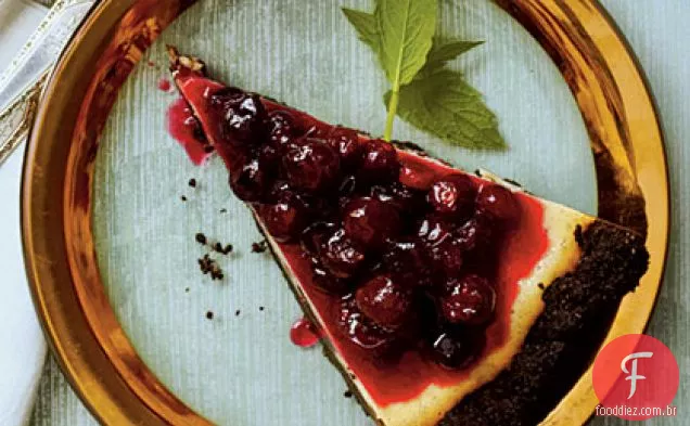 Chocolate Branco-Cheesecake De Cranberry