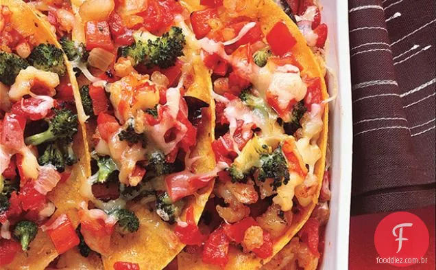 Cheesy Camarão Enchilada Assar