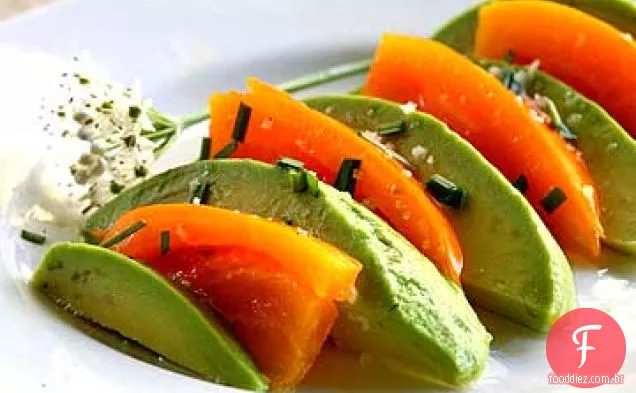 Salada De Abacate Com Tomate Herança