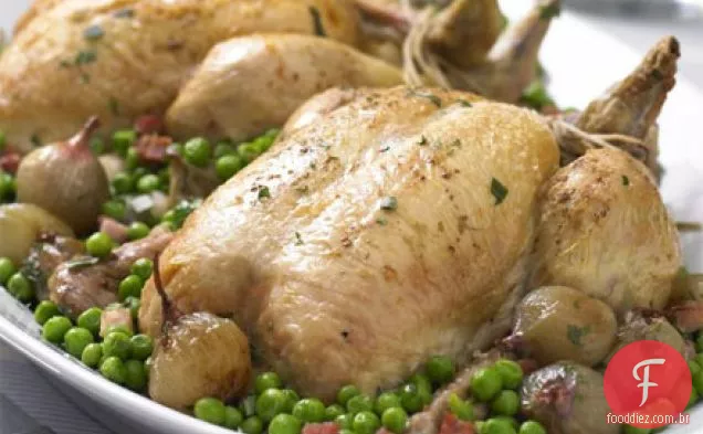Frango assado com ervas