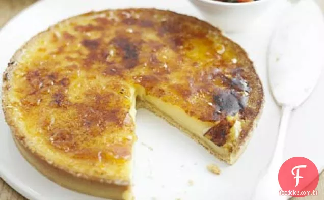 Torta de limão com bagas de Verão