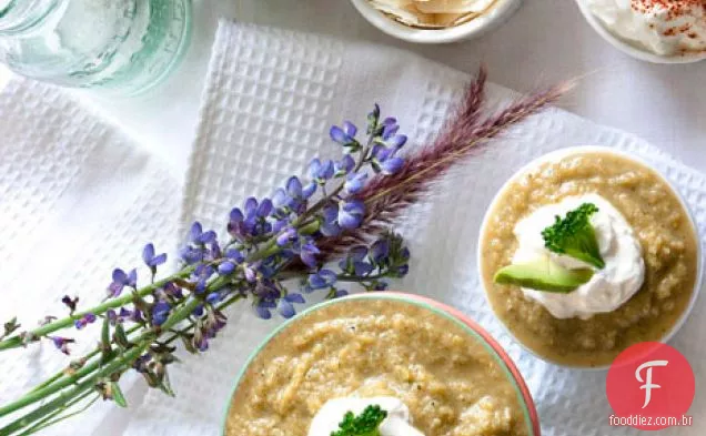 Brócolis Couve-Flor Sopa De Abacate