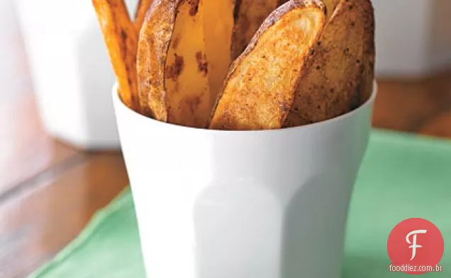 Fatias De Batata Assadas Picantes